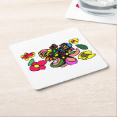 Humming bird  relax  spring rechteckiger pappuntersetzer (angewinkelt)