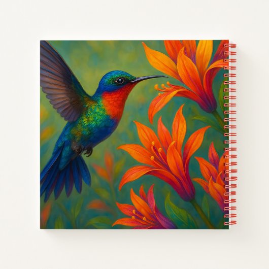 Humming bird Spiral Notebook Notizblock (Rückseite)