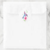 Humming Bird-Sticker Runder Aufkleber (Tasche)