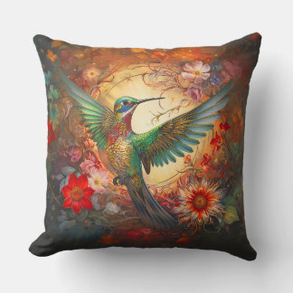 Humming Bird Throw Kissen