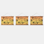 Humming Bird Wood Topped Wall Tapestes Wandteppich Mit Holzrahmen (Dreifach)