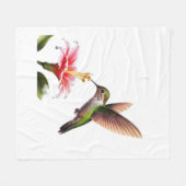 Humming Bird zum Mittagessen Fleecedecke (Vorderseite (Horizontal))