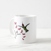 Humming Birds Grunge Herz mit Flügeln Kaffeetasse (Vorderseite Links)