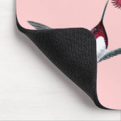 Humming Birds Grunge Herz mit Flügeln Mousepad (Ecke)