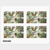 Humming Birds Paradise Art Rechteckiger Aufkleber (Blatt)