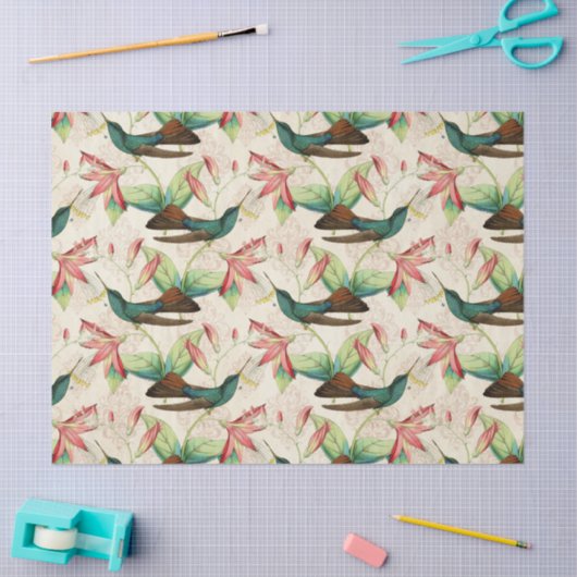Humming Birds Series Design 6 Seidenpapier (Basteln)
