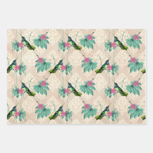 Humming Birds Series Design Three Geschenkpapier Set (Vorderseite 2)