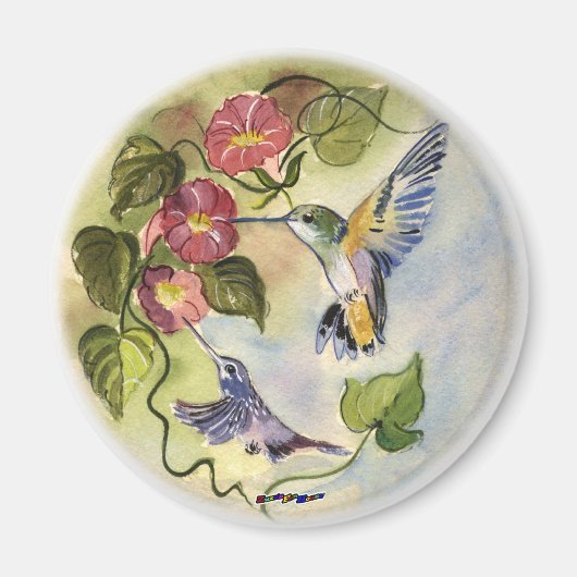 Humming Vögel Magnet (Vorne)