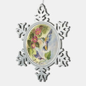 Humming Vögel Schneeflocken Zinn-Ornament (Rechts)