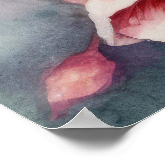 Humming Vögel und Blume Poster (Ecke)