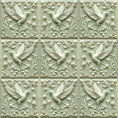 Humming Vogelgrün Harmonie - rechte Keramik Tile Fliese