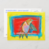 HUMMINGBIRD ©2010 SylviART™ Postkarte (Vorne/Hinten)