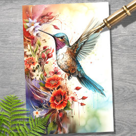 Hummingbird 4 Decoupage Paper Seidenpapier