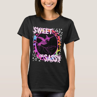 Hummingbird 90s Nostalgie Rainbow Leopard Print Tr T-Shirt