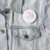 Hummingbird Abstrakt Pink Button (Beispiel)
