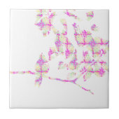 Hummingbird Abstrakt Pink Fliese (Vorderseite)