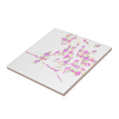 Hummingbird Abstrakt Pink Fliese (Seite)