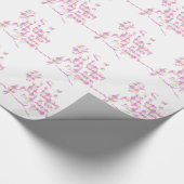 Hummingbird Abstrakt Pink Geschenkpapier (Ecke)