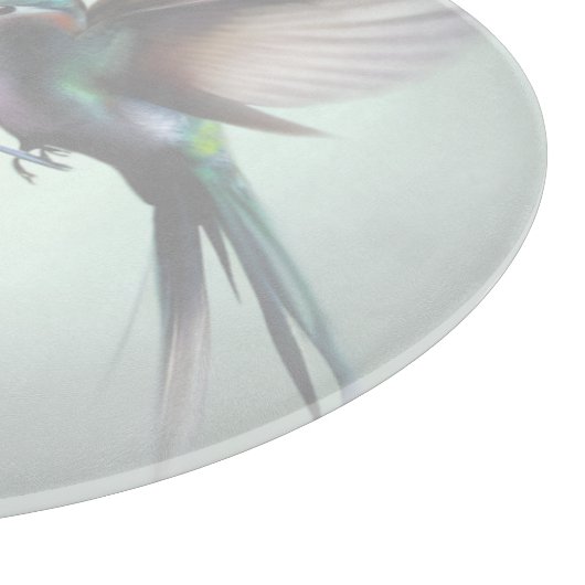 Hummingbird Add Monogram Name Schneidebrett (Ecke)