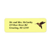 Hummingbird Address Label (Vorne)