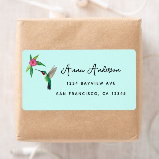 Hummingbird Address Label (Insitu)
