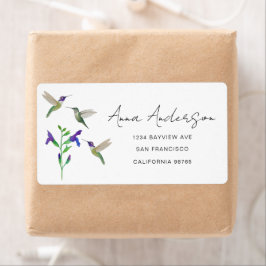 Hummingbird Address Label