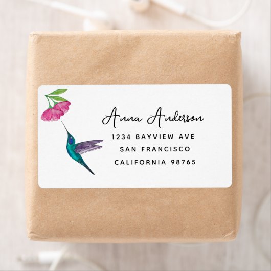 Hummingbird Address Label (Insitu)