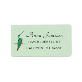 Hummingbird Address Label Adressaufkleber
