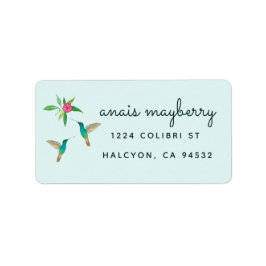 Hummingbird Address Label Adressaufkleber