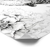 Hummingbird Adult Coloring Poster (Ecke)