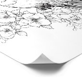 Hummingbird Adult Coloring Poster (Ecke)