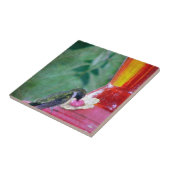 Hummingbird am Feeder Fliese (Seite)