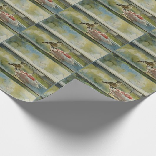 Hummingbird am Wrapping Paper Geschenkpapier (Ecke)