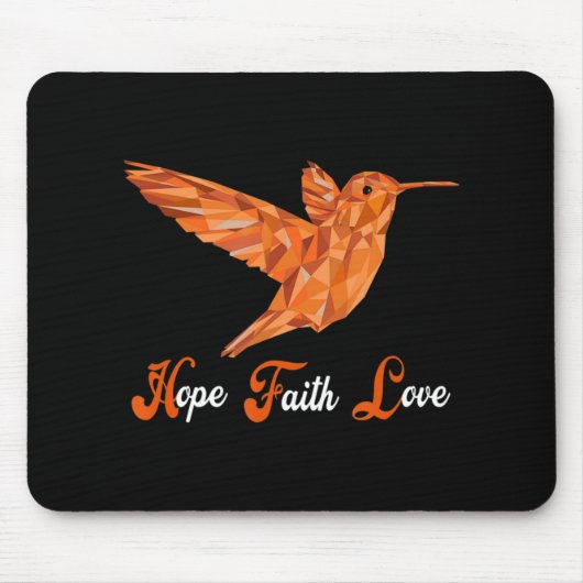 HummingBird Aml Leukämie Bewusstsein Mousepad (Vorne)