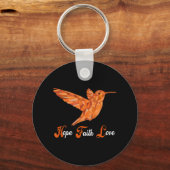 HummingBird Aml Leukämie Bewusstsein Schlüsselanhänger (Vorderseite)