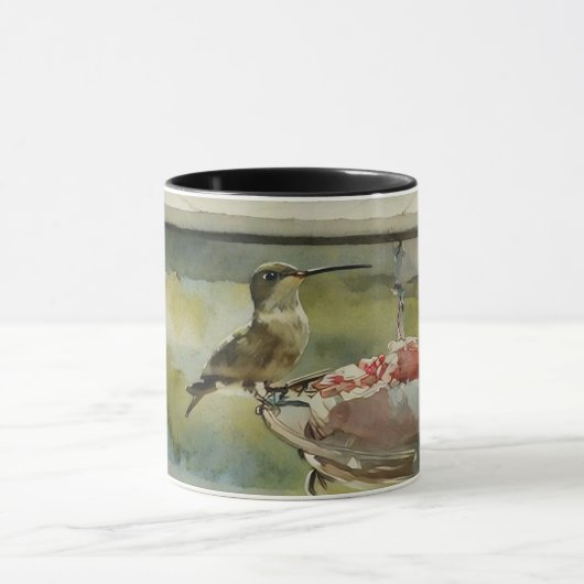 Hummingbird an der Window-Tasse Tasse (Zentrum)