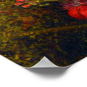 Hummingbird and Passionflowers (1875) Poster (Ecke)