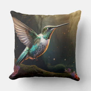Hummingbird Animal Bird Wildlife Wilderness Art Kissen