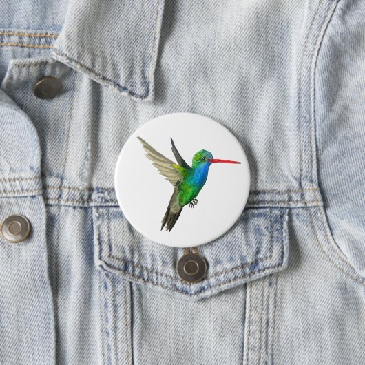 Hummingbird Aqua Art Button (Beispiel)