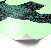 Hummingbird - Aquamarin Fotodruck (Ecke)
