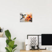 Hummingbird Aquarell Art Print Poster (Heimbüro)