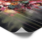 Hummingbird Aquarell Art Print Poster (Ecke)