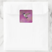 Hummingbird, Archilochus Quadratischer Aufkleber (Tasche)