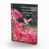 Hummingbird Aristoteles Philosophisches Zitat Fotoblock (Rechts)