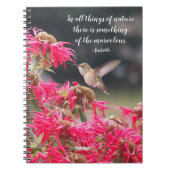 Hummingbird Aristoteles Philosophisches Zitat Notizblock (Vorderseite)