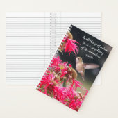 Hummingbird Aristoteles Philosophisches Zitat Notizblock (Innen)