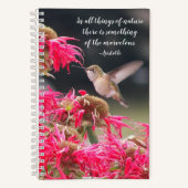 Hummingbird Aristoteles Philosophisches Zitat Notizblock (Vorderseite)