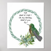 Hummingbird Art Print Poster (Vorne)