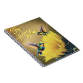 Hummingbird Art & Sunflower Foto Mix Notizblock (Rechte Seite)