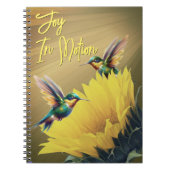 Hummingbird Art & Sunflower Foto Mix Notizblock (Vorderseite)